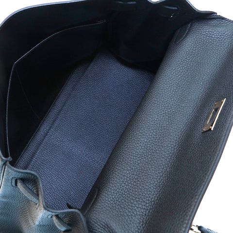 エルメス HERMES ケリー32 トゴ 内縫い P金具 ハンドバッグ A刻印 2017年 ブラック WS0678