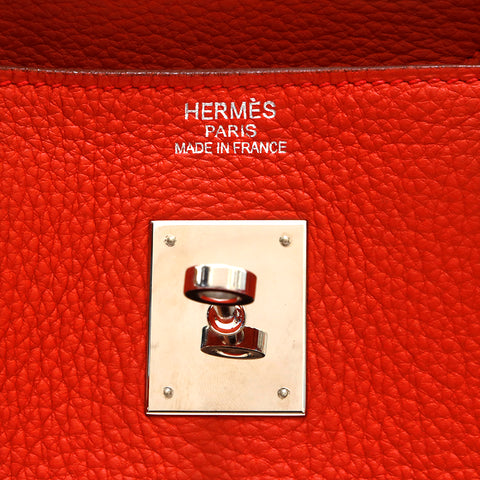 エルメス HERMES バーキン40 P金具 ハンドバッグ □M刻印 2009年 トリヨンクレマンス ブーゲンビリア P13685