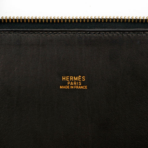 エルメス HERMES ボリード35 アルデンヌ G金具 ハンドバッグ □G刻印 2003年 ブラック P13705