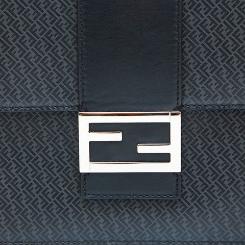 フェンディ FENDI ズッカ レザー 斜め掛け ショルダーバッグ ブラック P13723