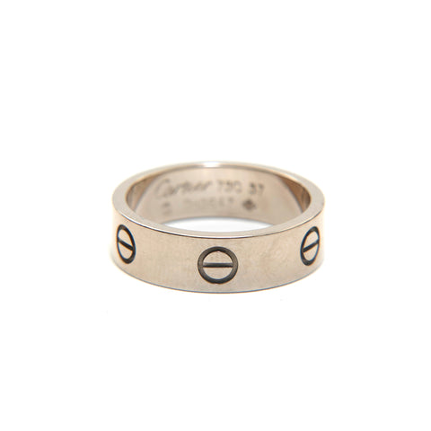 Cartier Love Ring WG 750 8.76G尺寸57尺寸18戒指银P13729