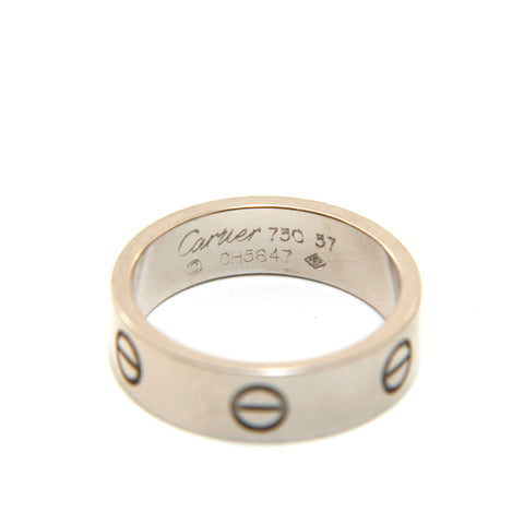 Cartier Cartier Love Ring WG 750 8.76G 57尺寸18戒指 /戒指银P13729