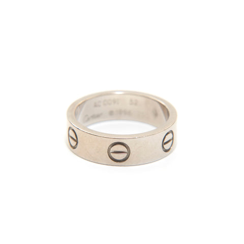 Cartier Love Ring WG 750 7.22G 52尺寸13戒指银P13730