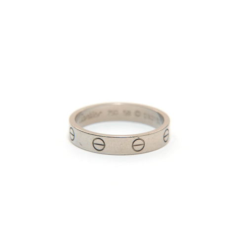 CARTIER CARTIER LOVE RING WG 750 5.03G Taille n ° 18 Anneau / anneau argent P13739