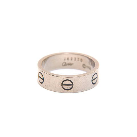 Cartier Love Ring WG 750 9.03G尺寸58尺寸18戒指银P13741