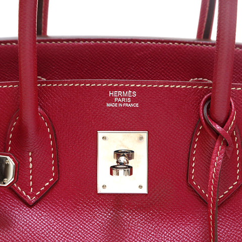 Hermes Birkin 30 P-passende Handtasche □ O Graviert 2011 Vaugh Epson Cyclamen WS3136