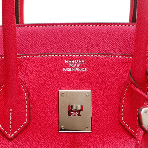 Hermes Hermes Birkin 35 P Halterung Handtasche □ O Graved 2011 Vo Epson Rose Tillian P13753