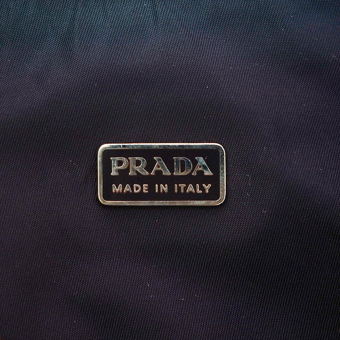 プラダ PRADA ロゴ ポーチ ナイロン パープル P13777