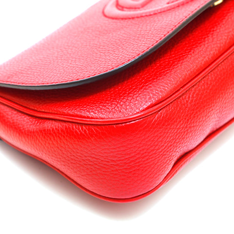 Gucci Gucci Soho Fringe Chain Shoulder Bag Leather Red P13789 – NUIR VINTAGE