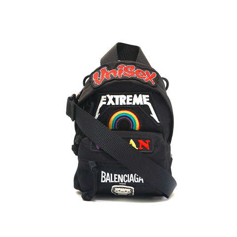 balenciaga mini backpack crossbody bag Balenciaga BALENCIAGA Backpack-type Shoulder Bag Black P13810 – NUIR VINTAGE