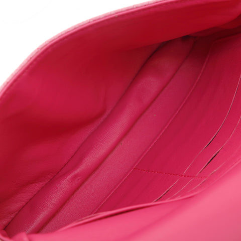 クリスチャンディオール Christian Dior ロゴ エキゾチックレザー ショルダーバッグ ピンク P13818