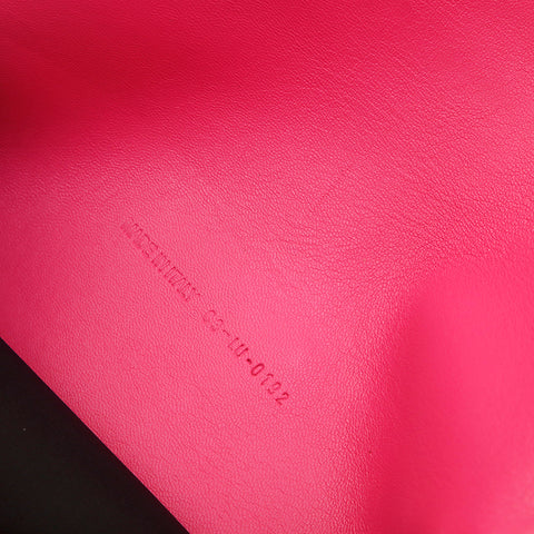 クリスチャンディオール Christian Dior ロゴ エキゾチックレザー ショルダーバッグ ピンク P13818
