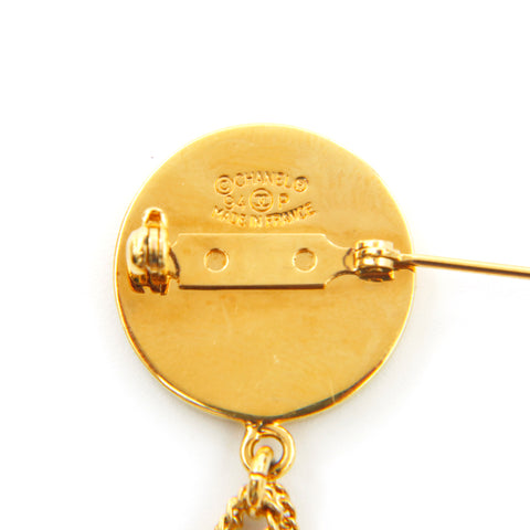 Chanel Chanel Matrasse Coco Mark Broach Gold P13825