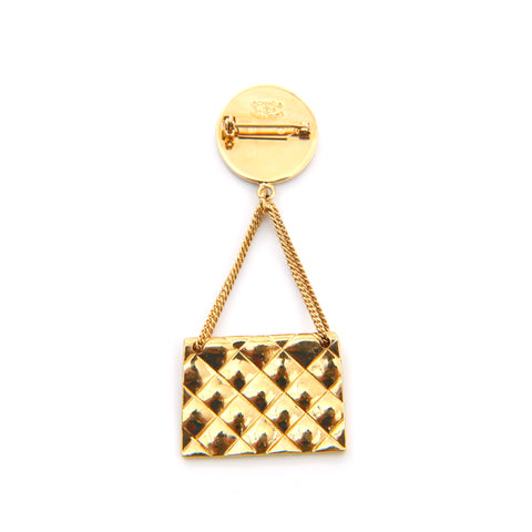 Chanel Chanel Matrasse Coco Mark Broach Gold P13825