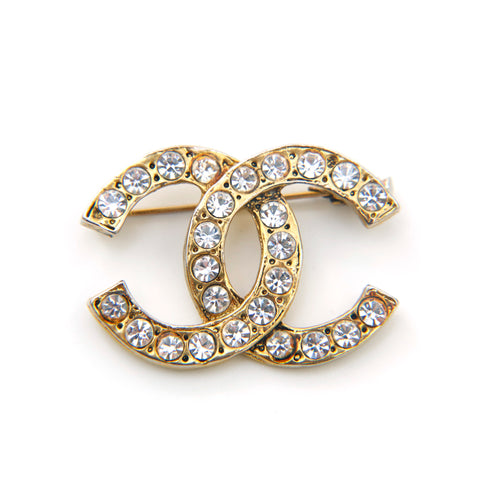 Chanel CHANEL Coco Mark Rinstone Brochi Gold P13826 – NUIR VINTAGE