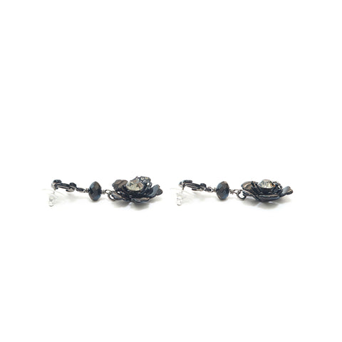 Chanel Chanel Coco Mark Rine Stone Piercing Black P13842