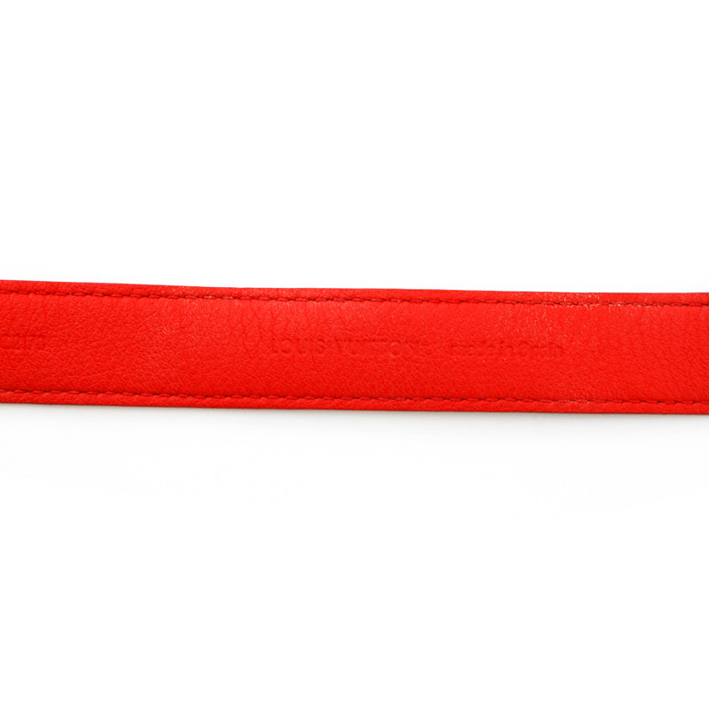 Louis Vuitton Damier Graphit Bangle Bracelet Black X Red P13852
