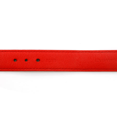 Louis Vuitton Damier Graphit Bangle Bracelet Black X Red P13852