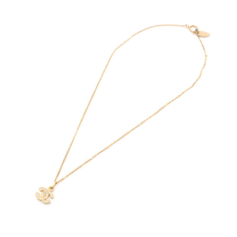 香奈儿可可马克·水钻项链金p13856