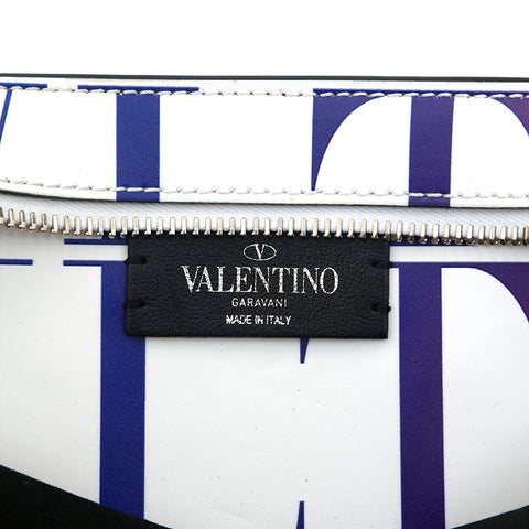 ヴァレンティノ VALENTINO ガラバーニ グラデーション ボディバッグ レザー ホワイト P13866