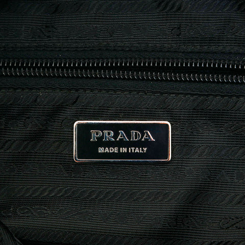 Prada Prada Logo Handtasche Nylon Black P13878