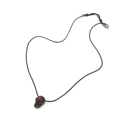 克里斯蒂安·迪奥(Christian dior Dior)homme木头骨项链黑色X棕色P13883