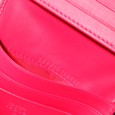 Gucci Gucci Guccy SEGA Collaboration Fold Wallet 524965 Pink P13889