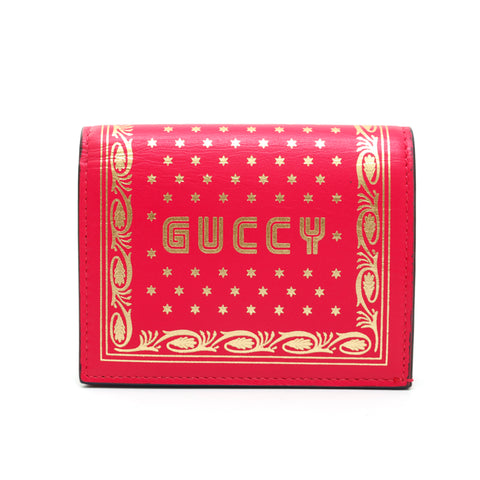 Gucci Gucci Guccy Sega COSADING FALT Wallet 524965 Pink P13889