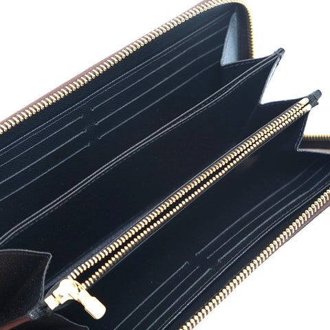 Louis Vuitton Giant Monogram Reverse Zippy Long Wallet M69353 Brown P13890