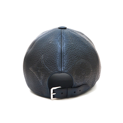 Louis Vuitton Monogram Eclipse Hat, Color- Black/Blue