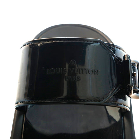 Louis Vuitton Monogram Sunbus Line Sandals Black X Brown P13899
