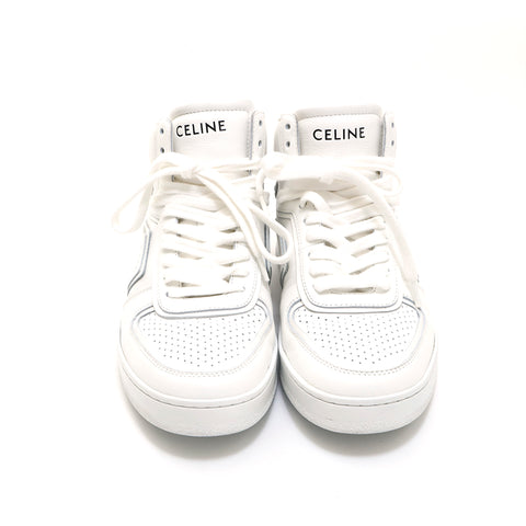 Celine CELINE Z Trainer High Top Sneaker Curfskin CT-01 White 