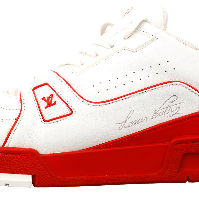 red and white lv shoes