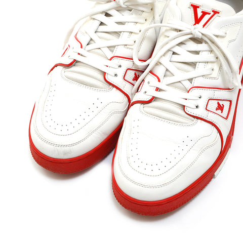LOUIS VUITTON LV Trainer Sneaker Product Red White LV 7.5 By