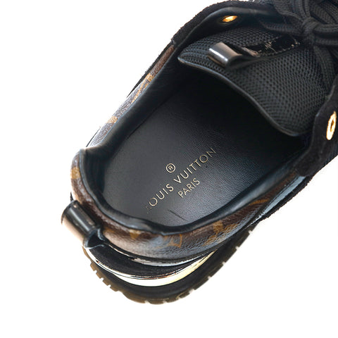 路易·威登（Louis Vuitton）会标跑道线运动鞋黑色X棕色P13925