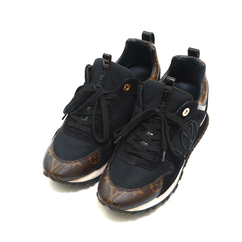 Louis Vuitton Louis Vuitton Monogram Runaway Line Sneakers Black x Brown P13925