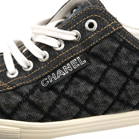 Chanel Chanel Matrasse Denim Sneakers Black P13929