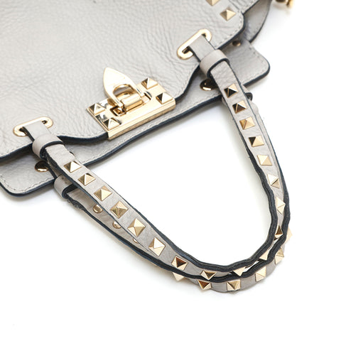 Valentino Valentino Rock Studs 2way Sac à main d'épaule gris P13934