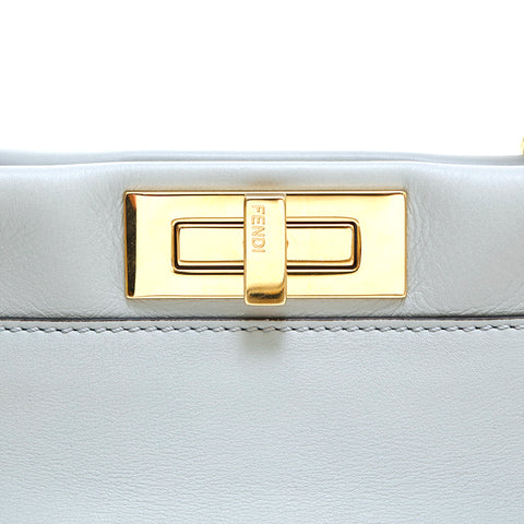 Fendi Fendi Pokaboo 2way肩部手提包浅蓝色P13955