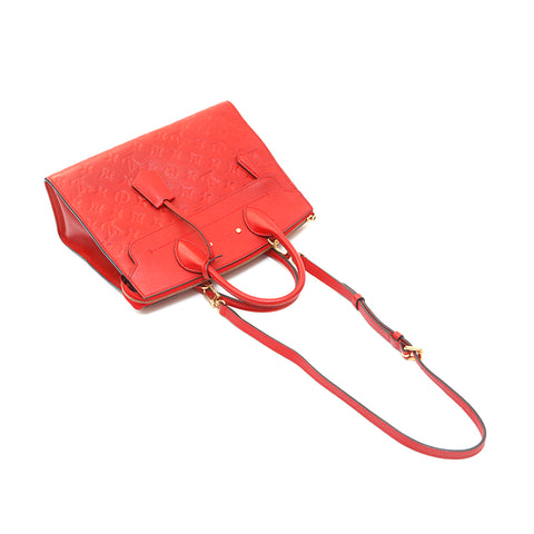 Louis Vuitton Louis Vuitton Ponnu MM Amplant 2way Schulter Handtasche Rot P13959