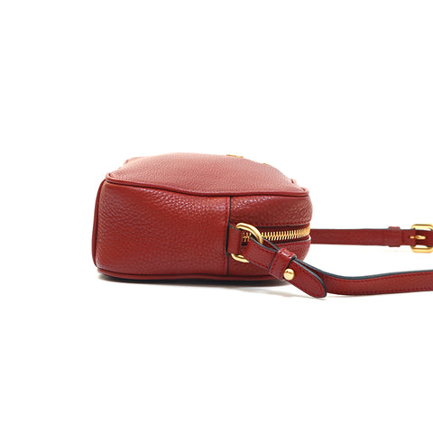 Prada, Bags, Sold Vintage Prada Red Leather Messenger Purse
