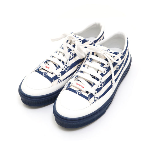 Louis Vuitton Louis Vuitton Escal Stern Line Border Sneakers Navy X White P13972