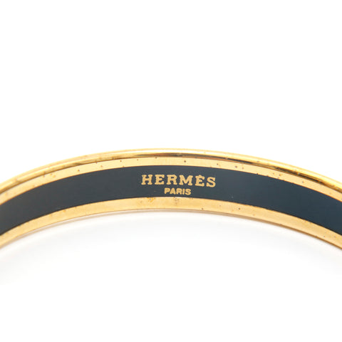 エルメス HERMES エマイユPM バングル ゴールド×レッド WS2391