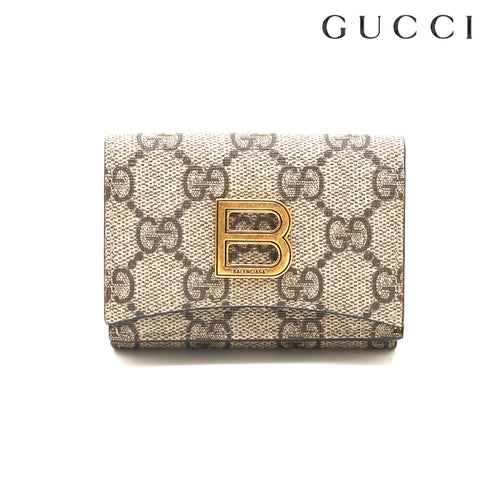 グッチ GUCCI BALENCIAGA バレンシアガ コラボ ハッカー GG 三つ折り ...