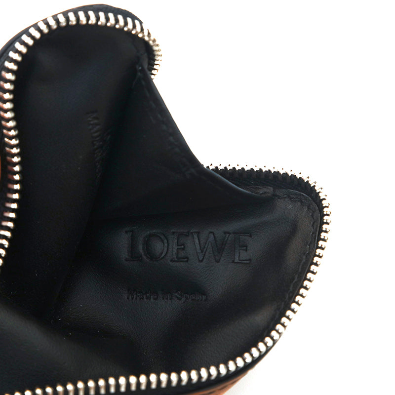 Loewe LOEWE Coin Case Pouch Brown X Black P13993 – NUIR VINTAGE