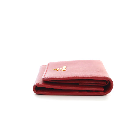 Prada PRADA Safiano 3 folding wallet pink P13994