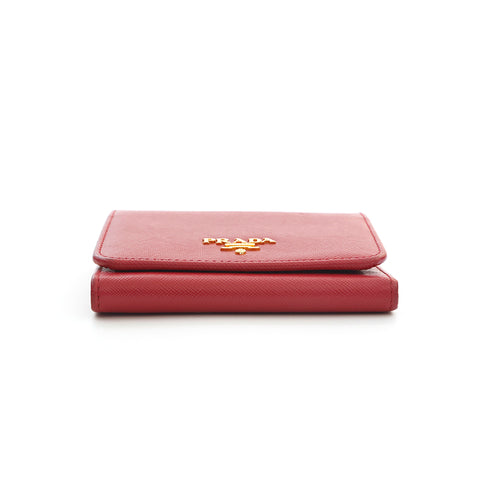 Prada PRADA Safiano 3 folding wallet pink P13994