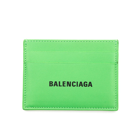 バレンシアガ BALENCIAGA ロゴ  カードケース グリーン P13995