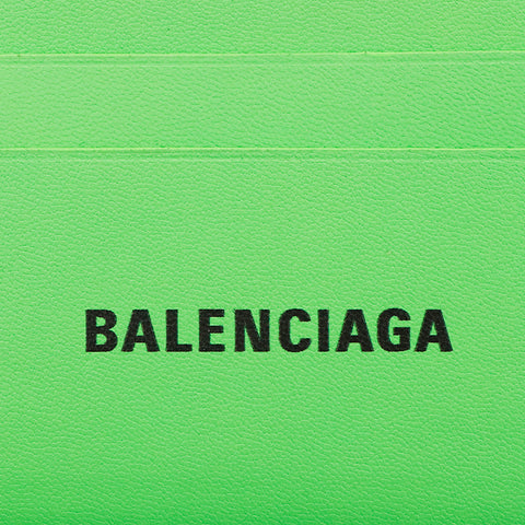 バレンシアガ BALENCIAGA ロゴ  カードケース グリーン P13995