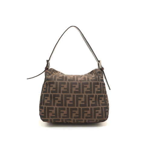 Fendi Fendi Zukka半肩袋棕色P14006